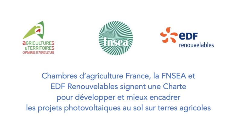Une Charte pour développer et mieux encadrer les projets photovoltaiques au sol sur terres agricoles