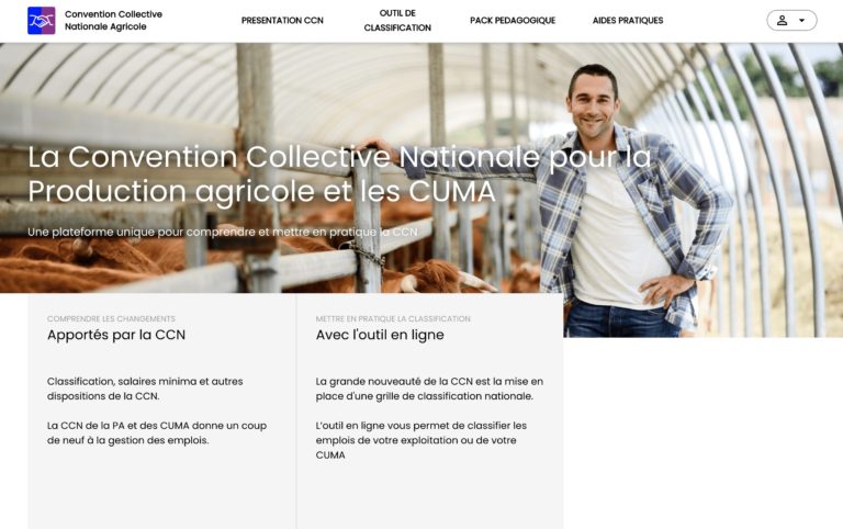 Convention collective nationale de la production agricole et des CUMA : un site du réseau FNSEA pour accompagner les employeurs