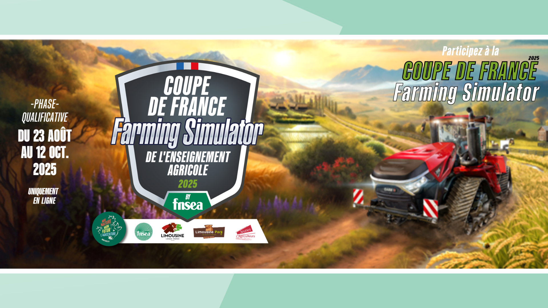 Agriculture et e-sport : 2ᵉ édition de la Coupe de France Farming Simulator de l’enseignement agricole by FNSEA